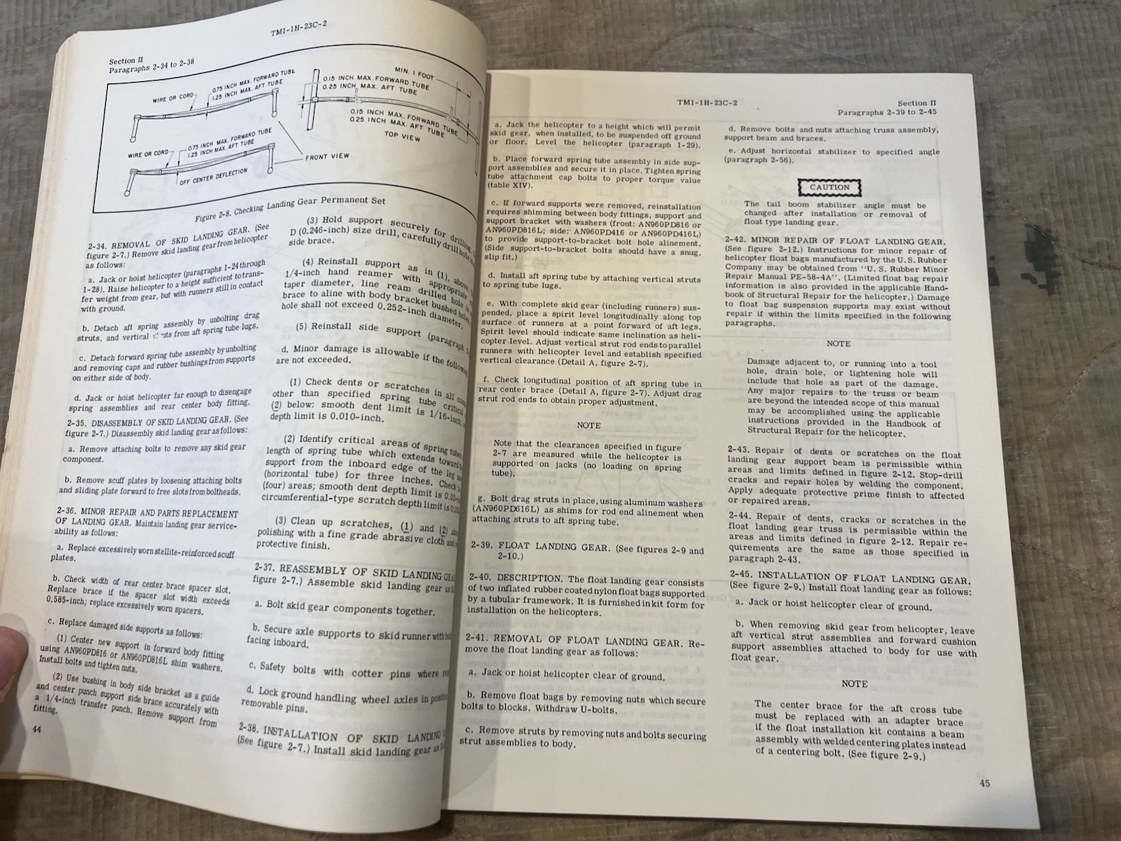 Hiller H-23C Raven Helicopter Maintenance Instruction Manual - Jan 1961
