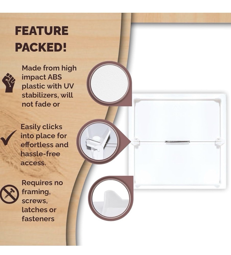 NEW 12 Pack Morvat 12x12 Adjustable Spring Access Panel Drywall & Ceiling