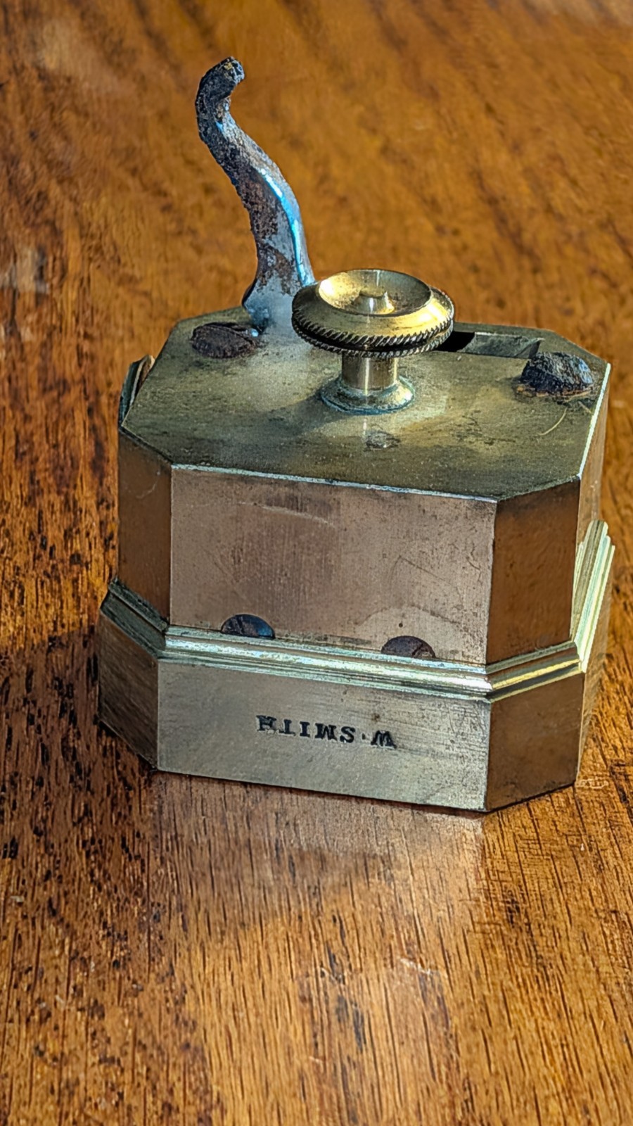 Brass Medical Scarificator for Bloodletting 19th Century by W. Smith In Borough
