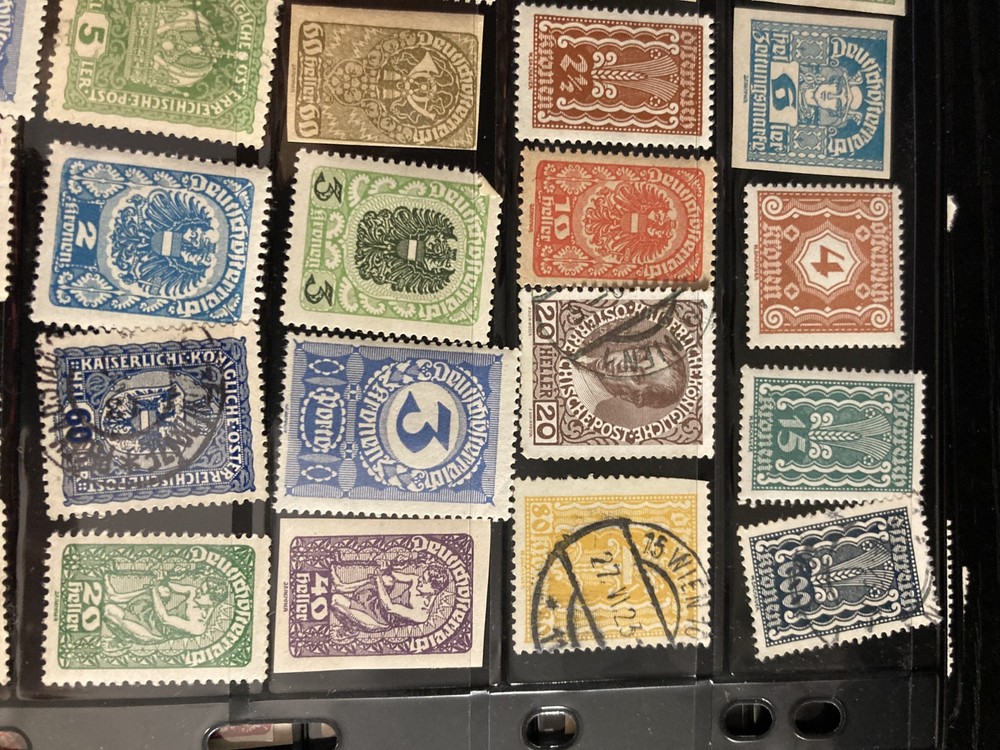 Austrian Stamps, Vintage, 203, various qualities