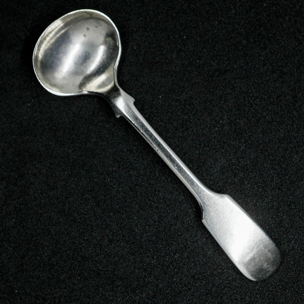 Antique Silver Plated Condiment Spoon.