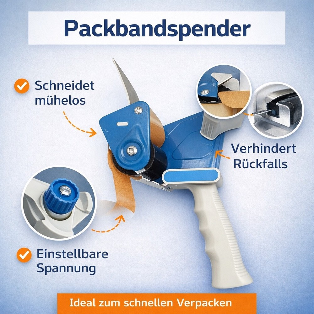Paketbandabroller | Handabroller | Klebebandabroller |Packbandabroller