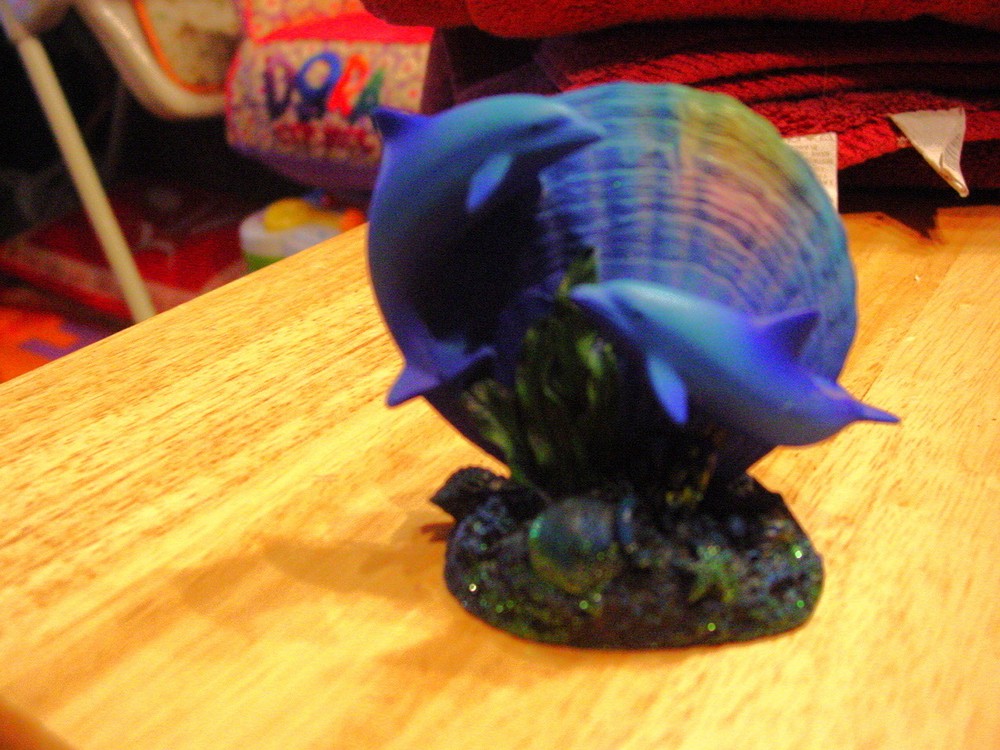 DOLPHINS WITH SHELL SET (SET OF 4)