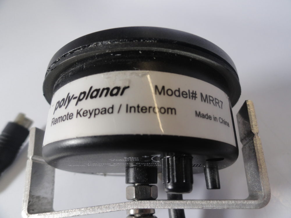 Poly-Planar MRR7 Marine Remote Keypad/Intercom - Free US Shipping