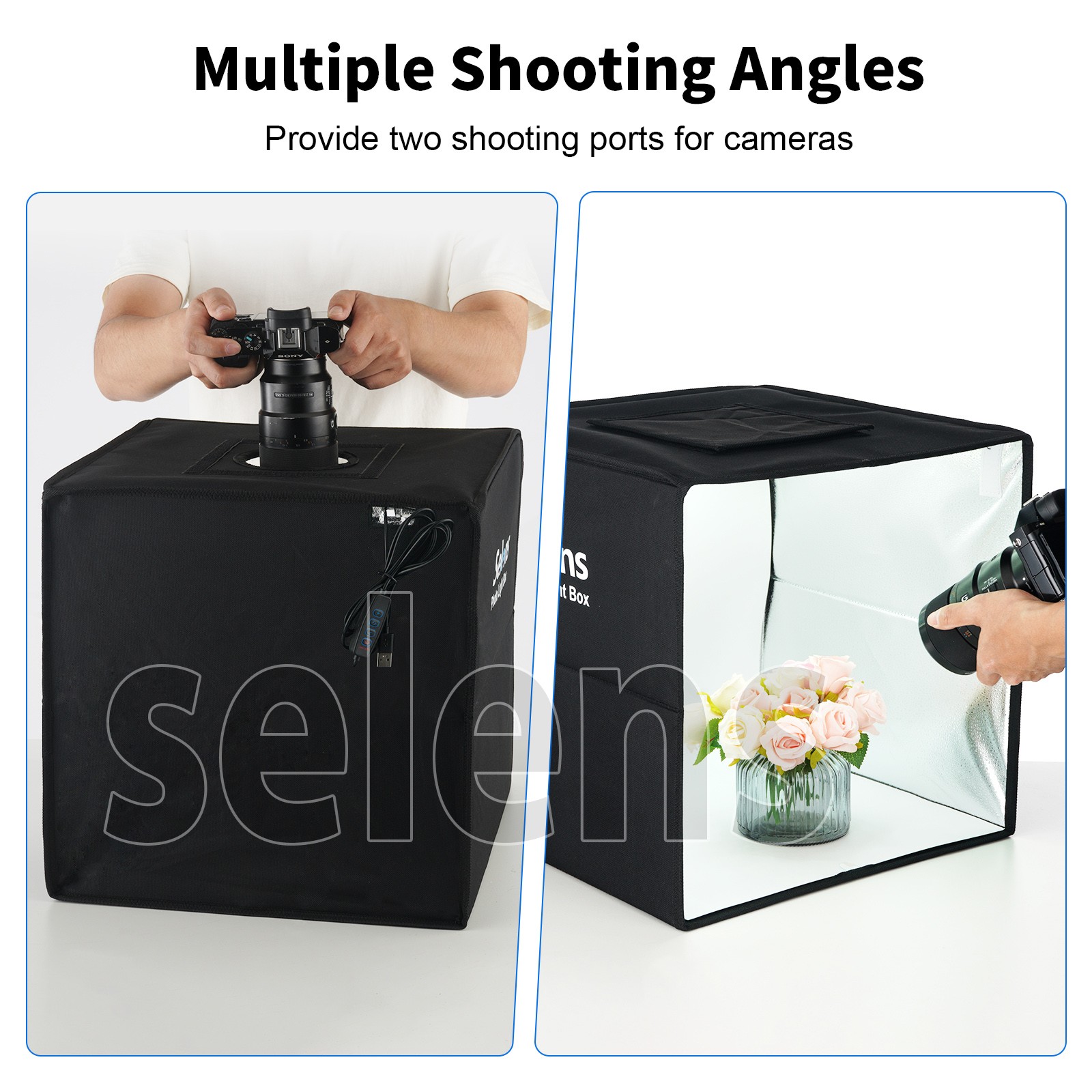 16" Portable Large 144 LED Photo Light Box Tent Studio Photography Shooting Kit