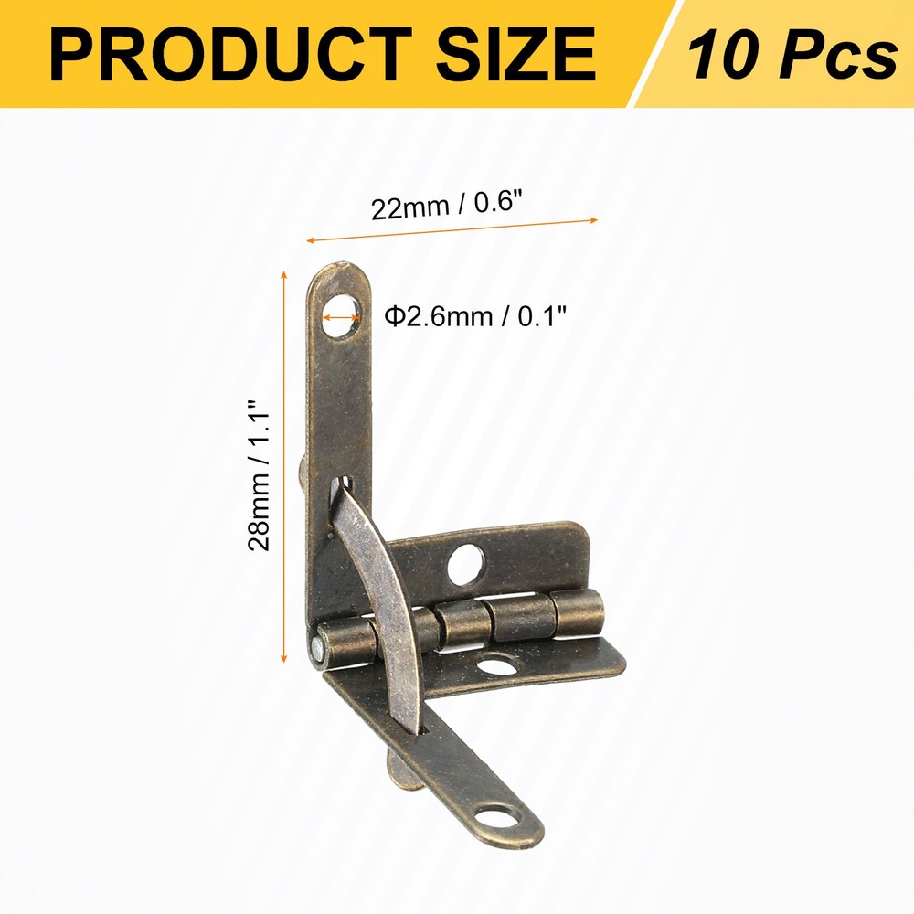10pcs dial hinge 22x28mm for bronze box