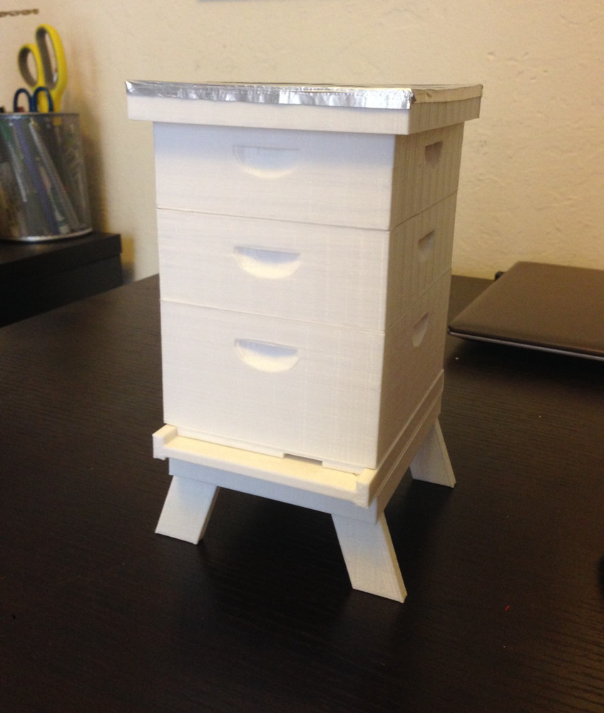 Langstroth Beehive Model Kit Choose 1/5th Scale or 1/10th