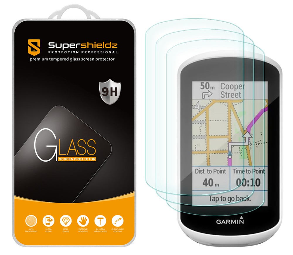 3X Supershieldz Tempered Glass Screen Protector for Garmin Edge Explore