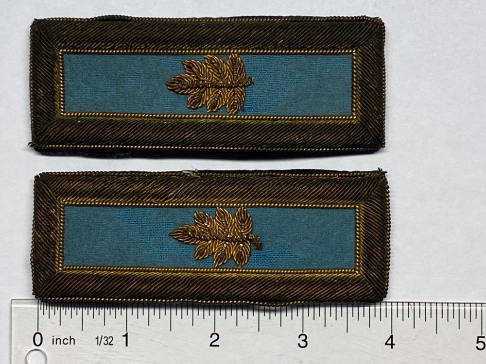 INDIAN WARS, PATTERN 1851, MAJOR, INFANTRY, SHOULDER STRAPS, MATCHED SET
