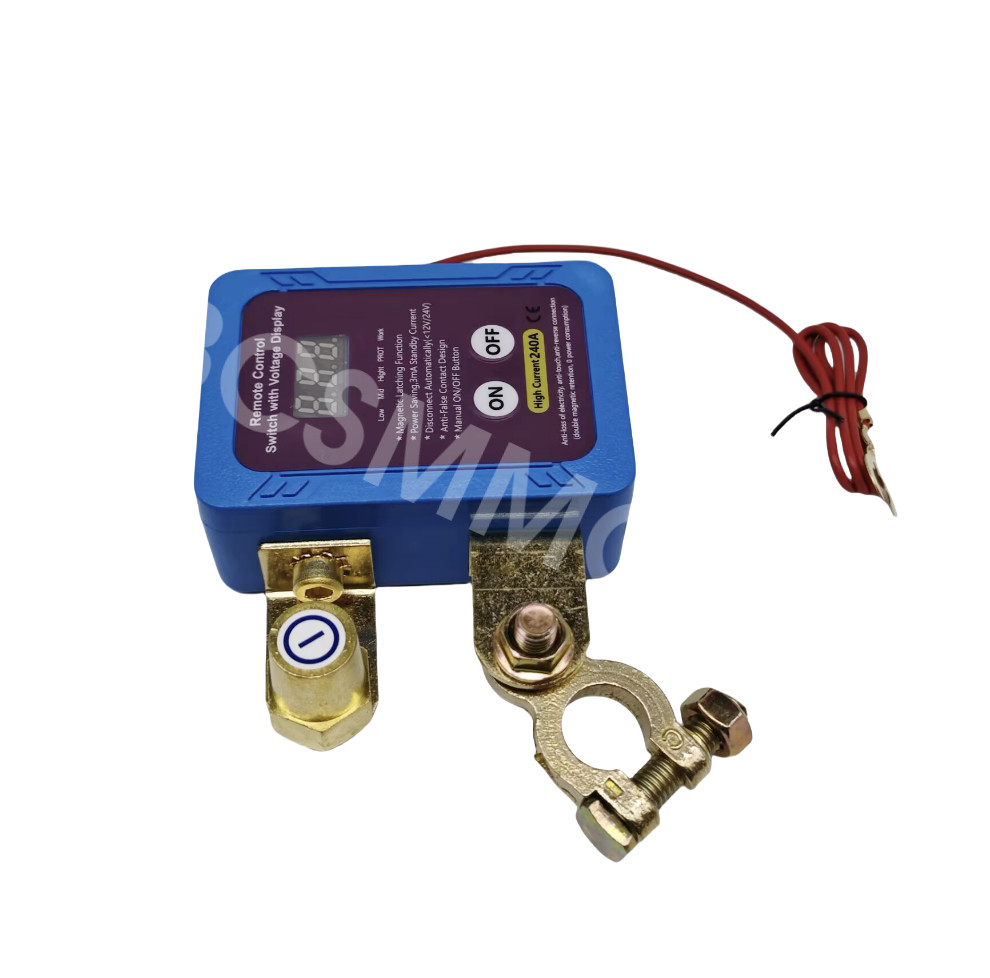 Car Battery Disconnect Switch Wireless Remote Control Power Automatic Cut Off