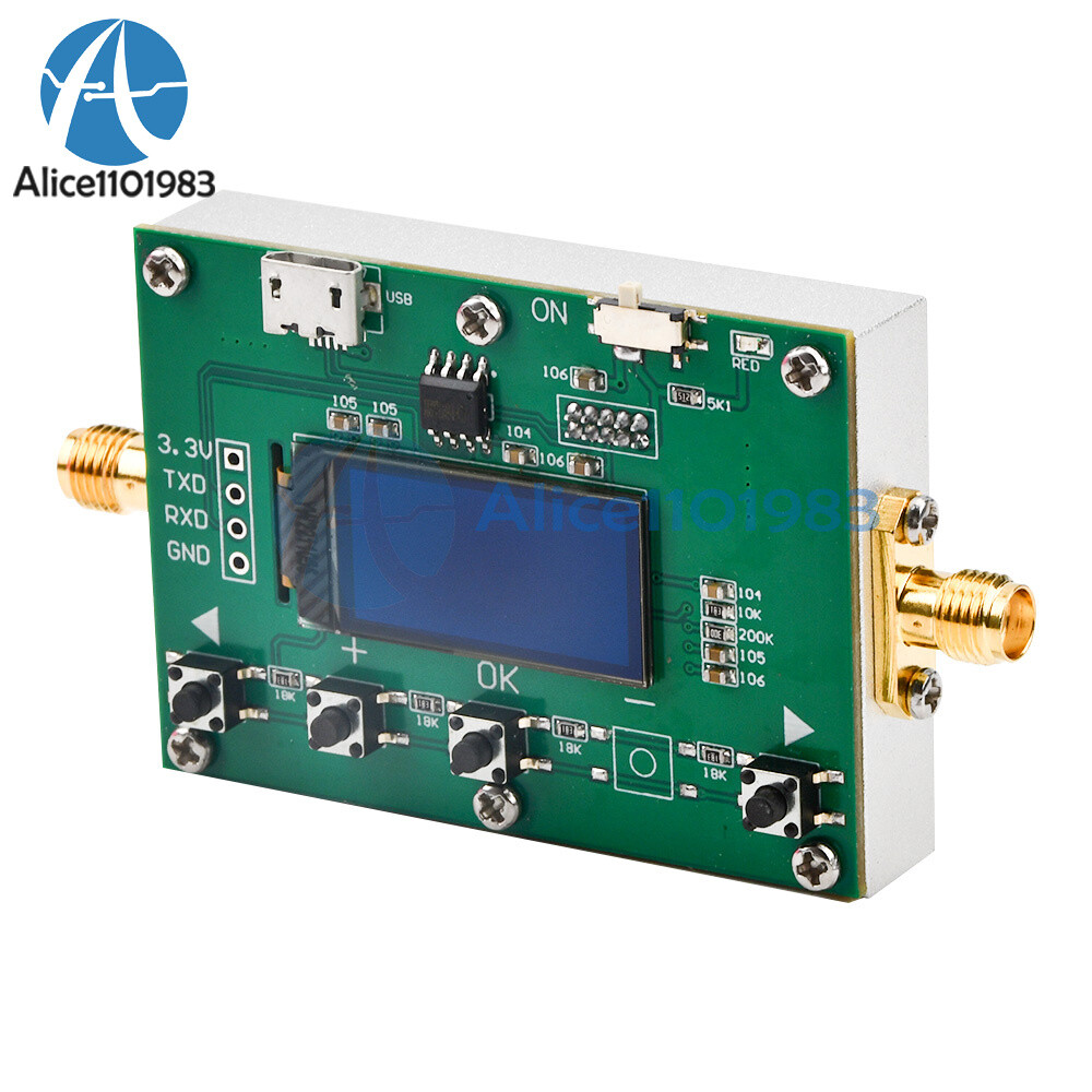 6Ghz RF Digital Attenuator 30DB Step 0.25DB OLED Pogrammable Attenuator Module