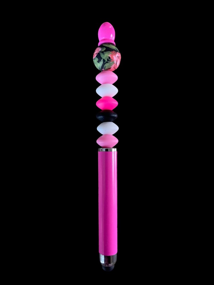 Pink Beadable Stylus And Pen