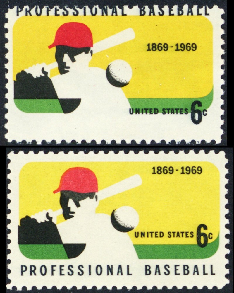 1381, Mint NH 6¢ Massive Black Color Shift Error With Normal - Stuart Katz
