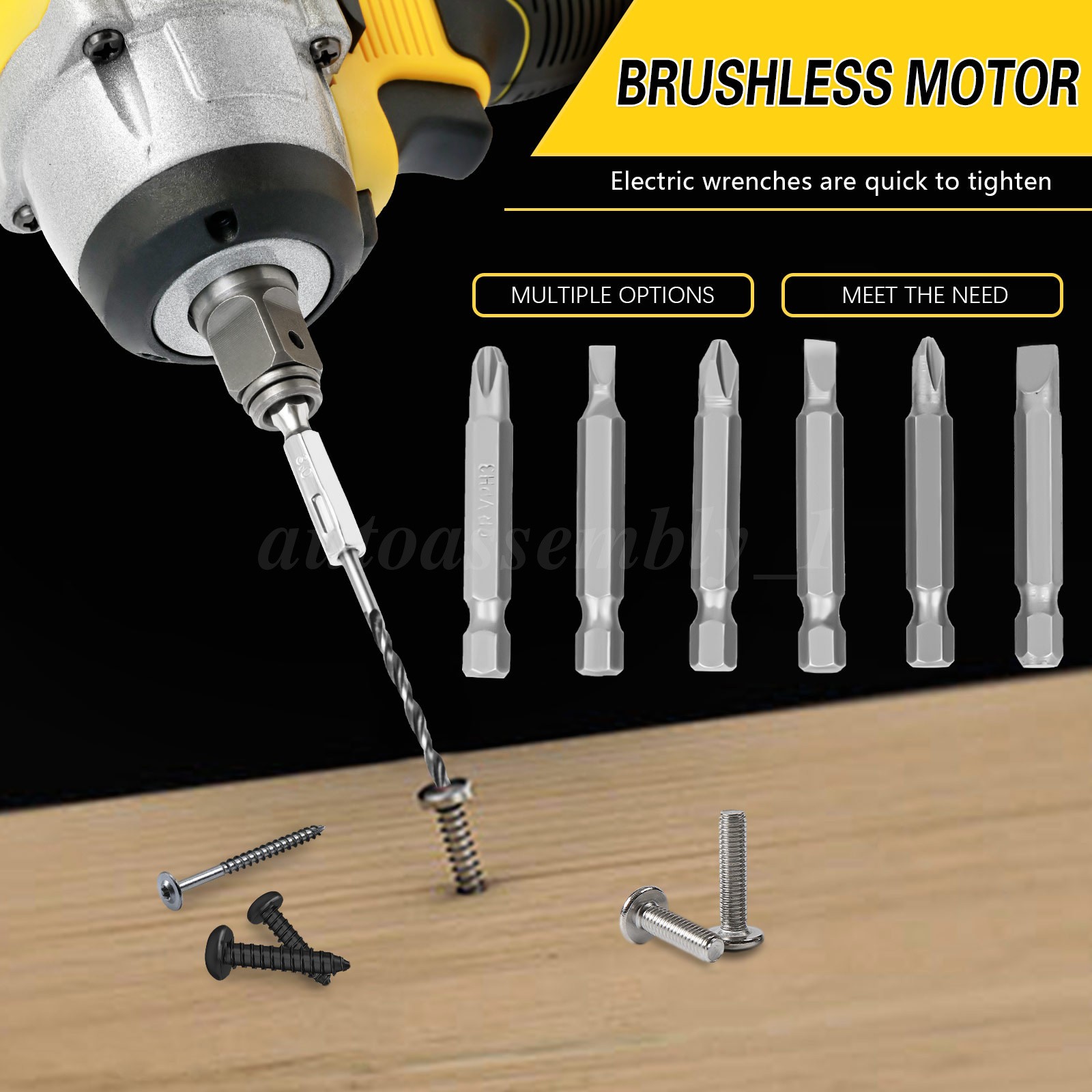 Cordless Impact Wrench 1/2" 1180 Ft-lbs(1000 N.m) Drill W/ 4000mAh Battery NEW