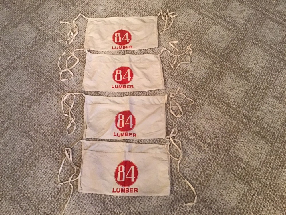 4 Vintage 84 Lumber Nail Aprons