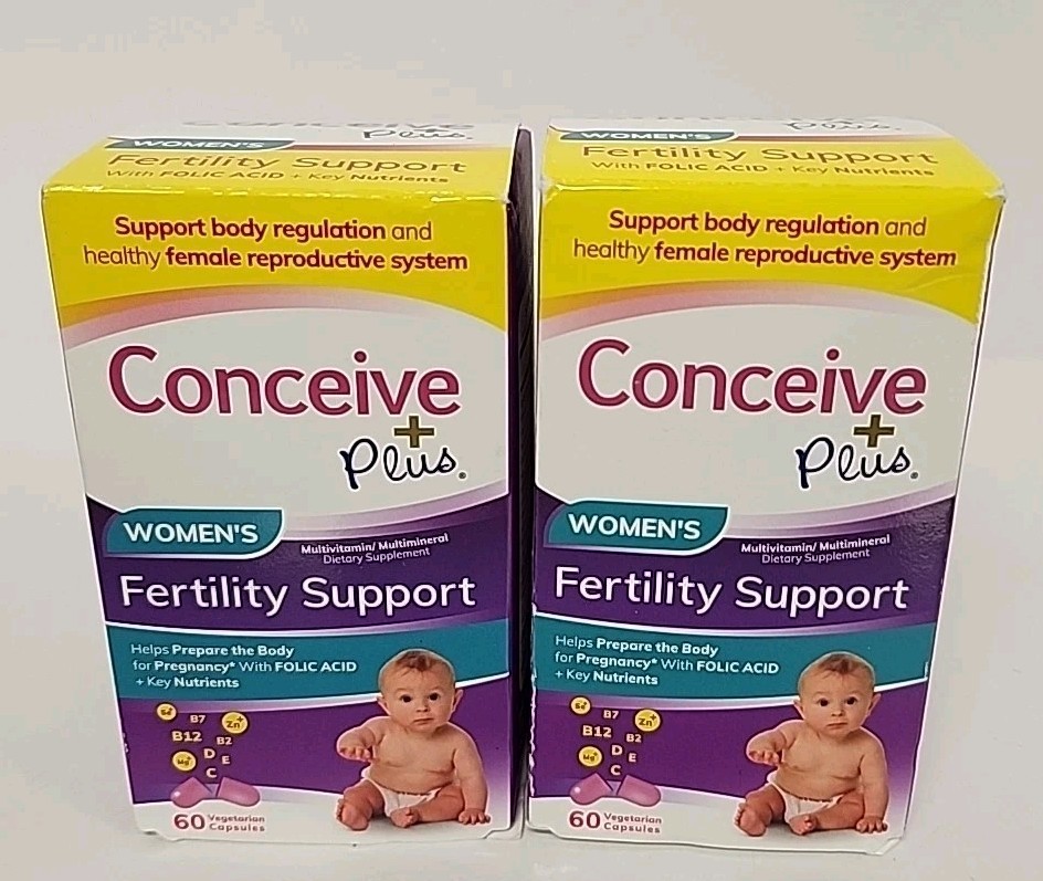 2 Packs, Conceive Plus Fertility Support Exp. 12/2025