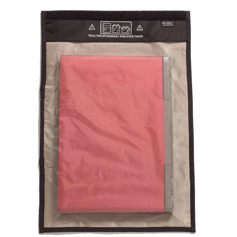 EDEC Digital Forensics Black Hole Faraday Bag XL size, window, VECTOR