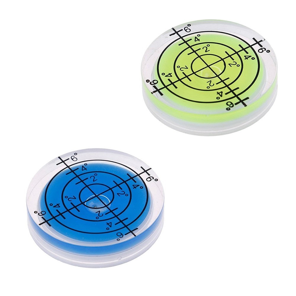2Pcs 32mm Bubble Level for Adjusting Office Machines and Computer Monitors