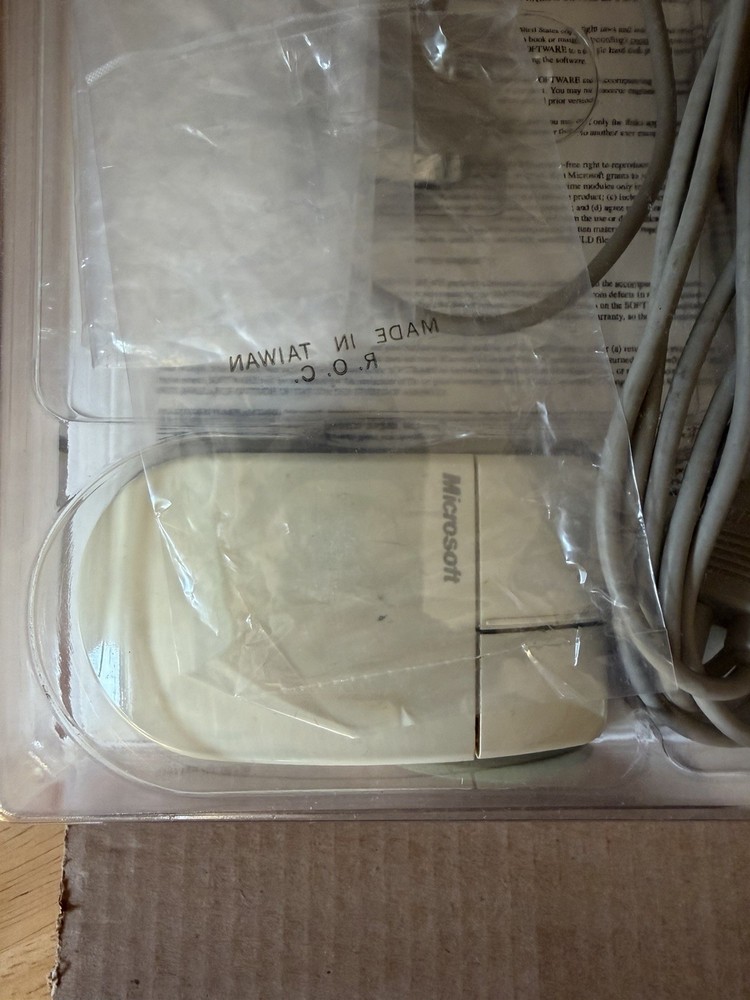 Microsoft Mouse & Paintbrush (1990) "New Version" Never Used ~ Sealed Software