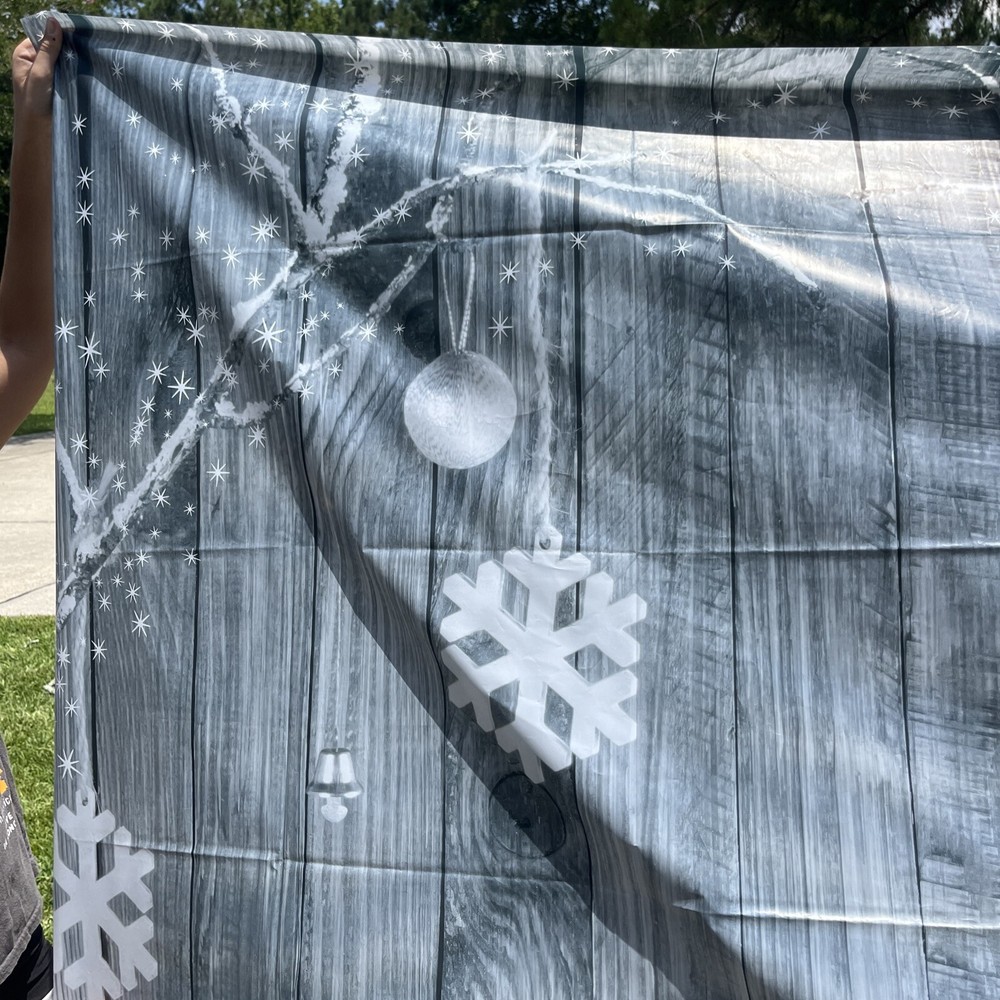 6x6 Plastic Christmas Backdrop