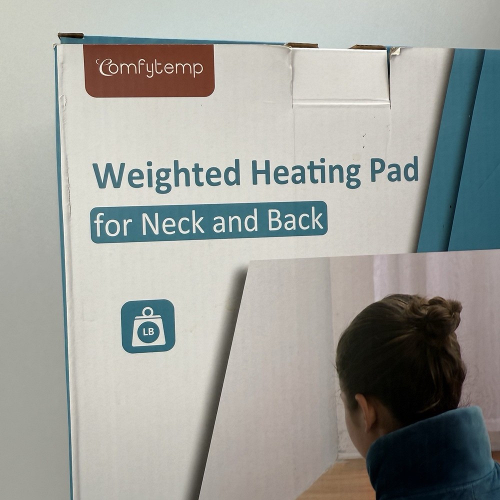 Comfytemp Weighted Heating Pad for Back Neck Shoulder With Controller New