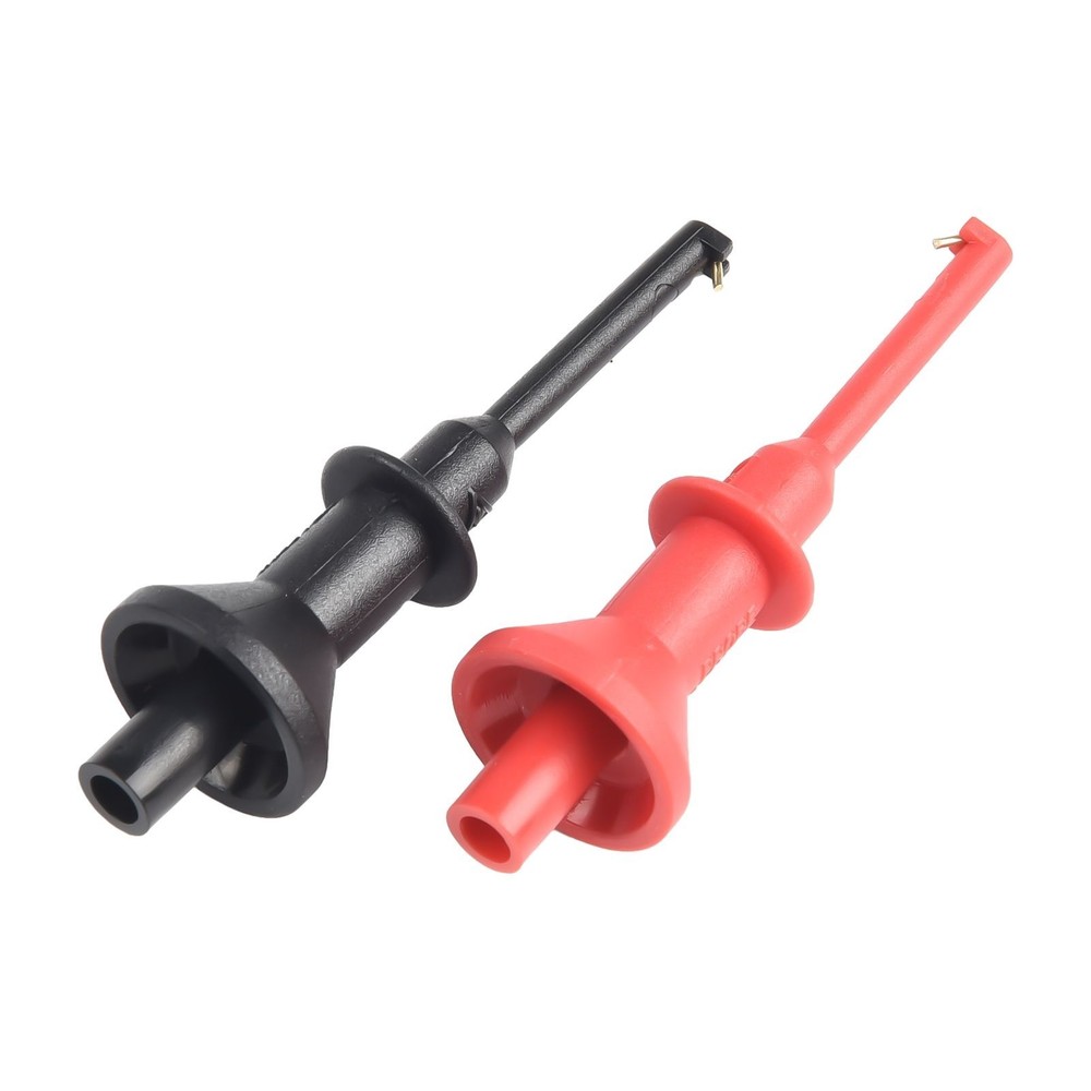 Testing Hook Clip Pair 2pcs with 4mm Threaded Leads for Multimeter Probing