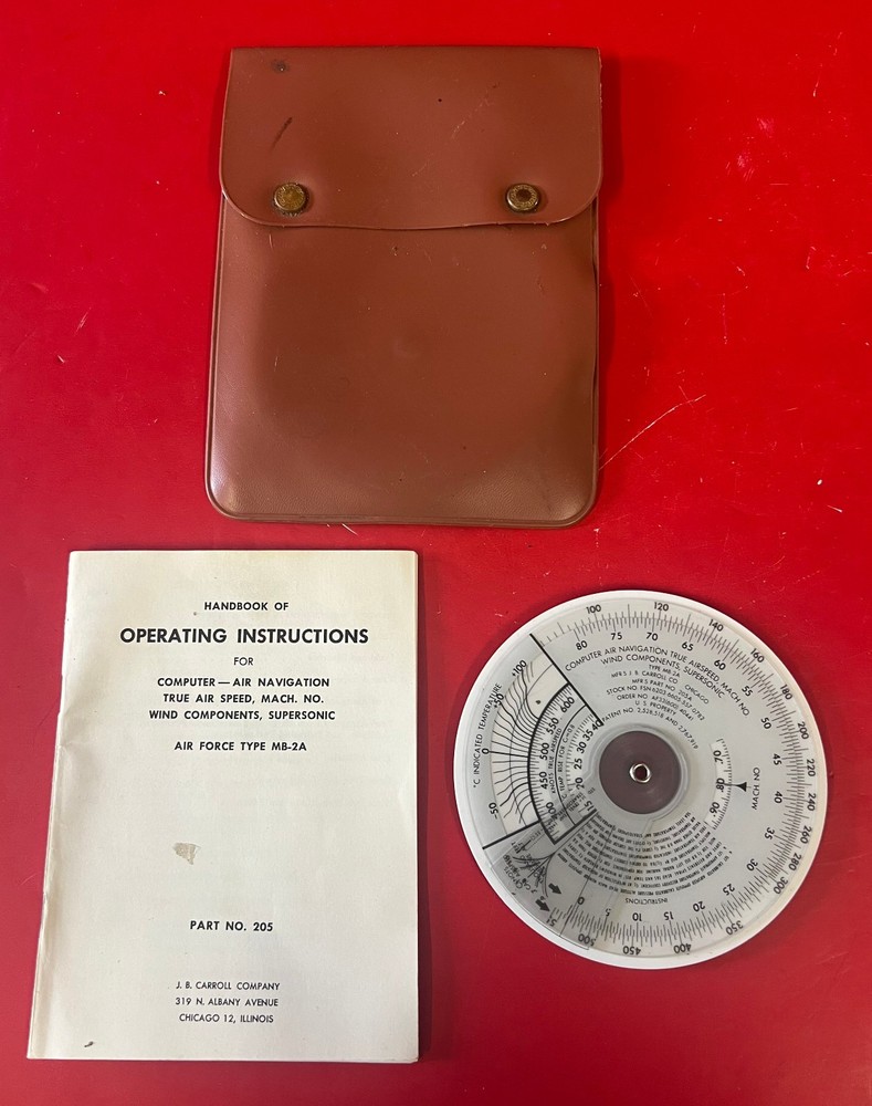 USAF/USN MB-2A SUPERSONIC NAVIGATION COMPUTER W/CASE