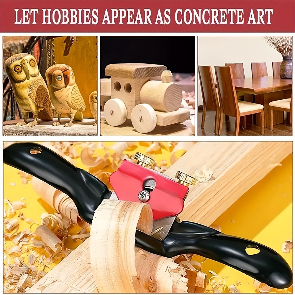 Woodworking Spokeshave - Adjustable for Curved Wood & Edge Trimming