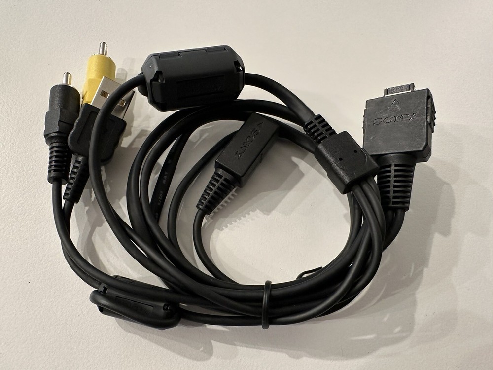 Genuine Sony Type 2 Cable with AV RCA Composite Cable & USB