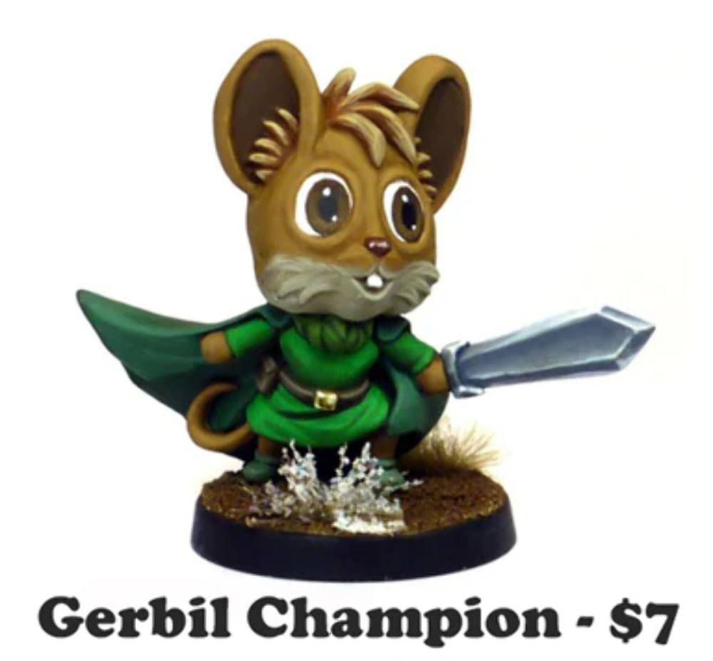 Chibi Tooth & Sword Gerbil Champion