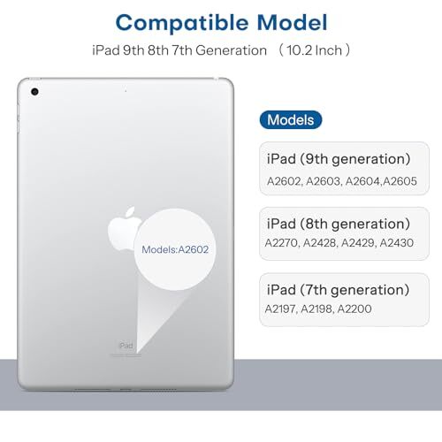 3 Pack Screen Protector Compatible with Ipad 9Th 8Th 7Th Generation