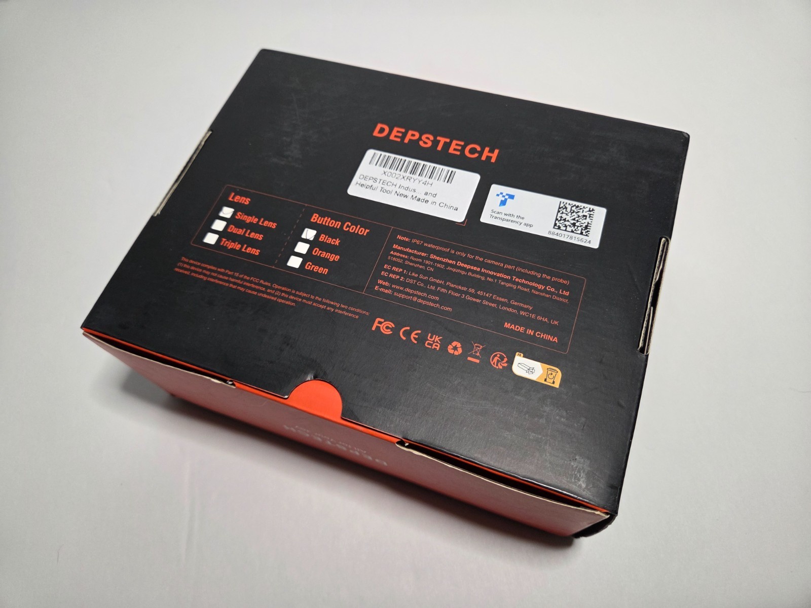 DS300 Depstech 4.3 Inch LCD Screen Professional Industrial Endoscope 1080p HD