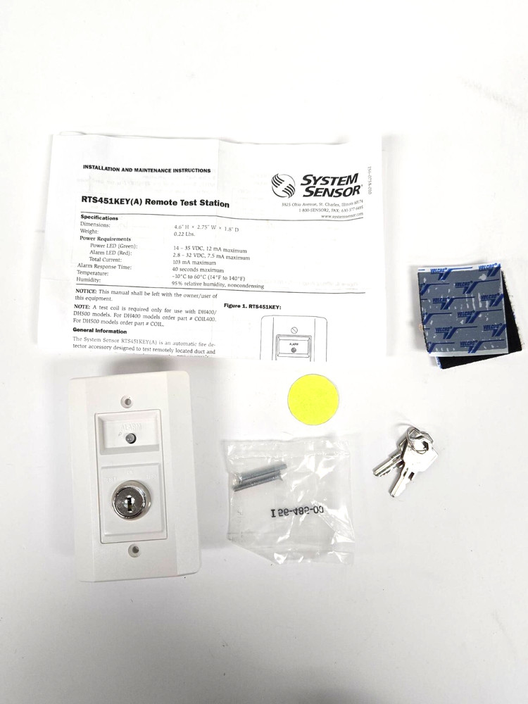 SYSTEM SENSOR RTS451KEY REMOTE TEST STATION