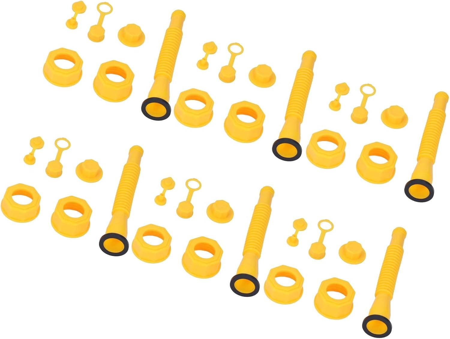 5X Replacement Gas Can Spout Nozzle Vent Kit For Plastic Gas Cans Old Style Caps