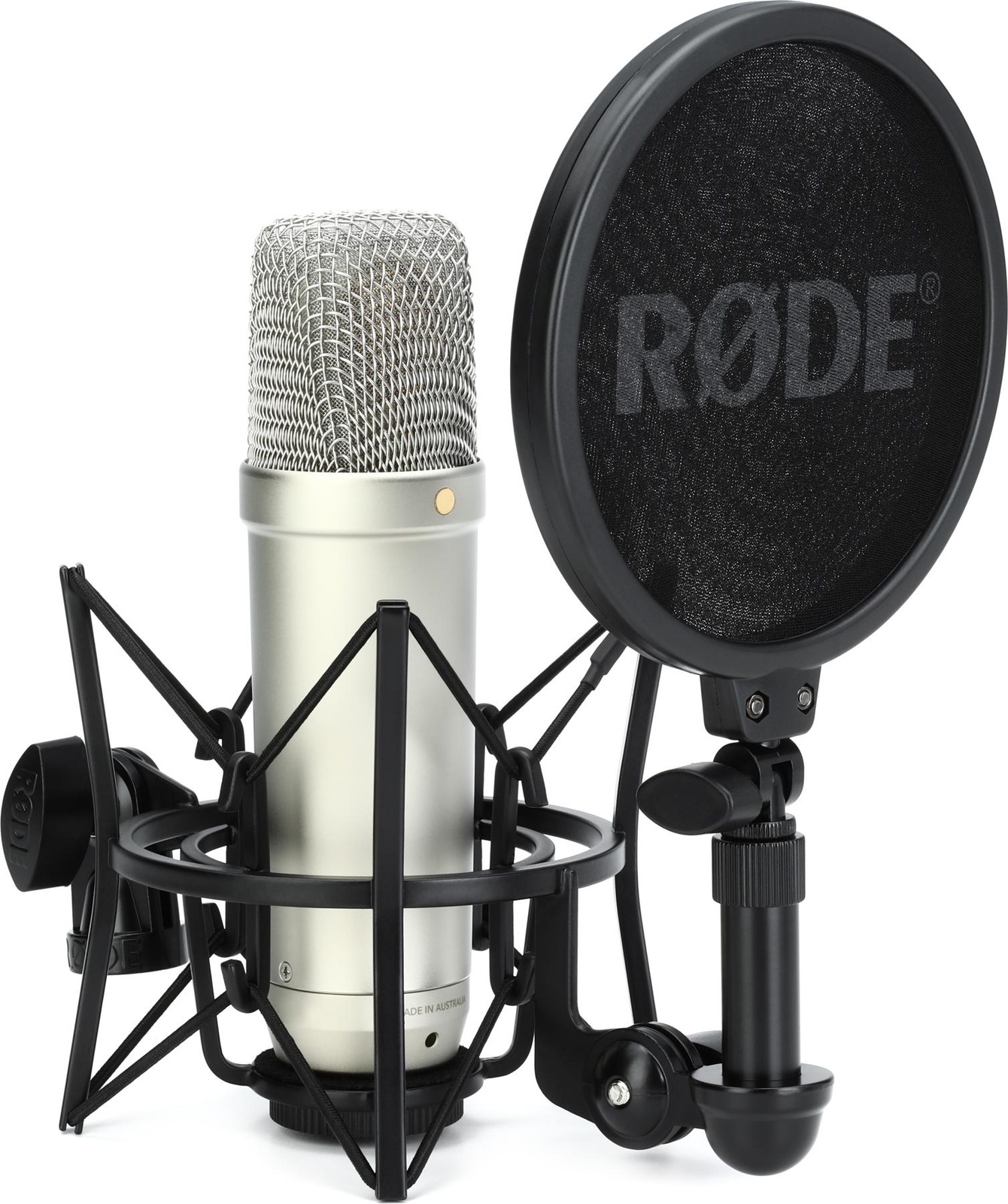 Rode NT1 5th Generation Condenser Microphone with SM6 Shockmount and Pop Filter