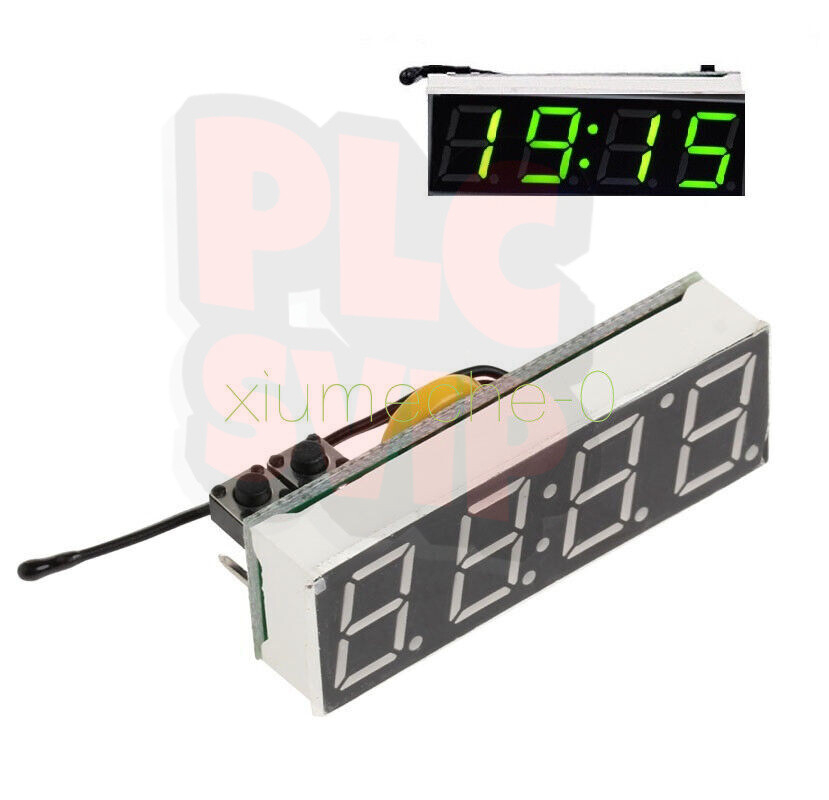 3 in 1 Green LED DS3231SN Digital Clock Temperature Voltage Module Electronic M