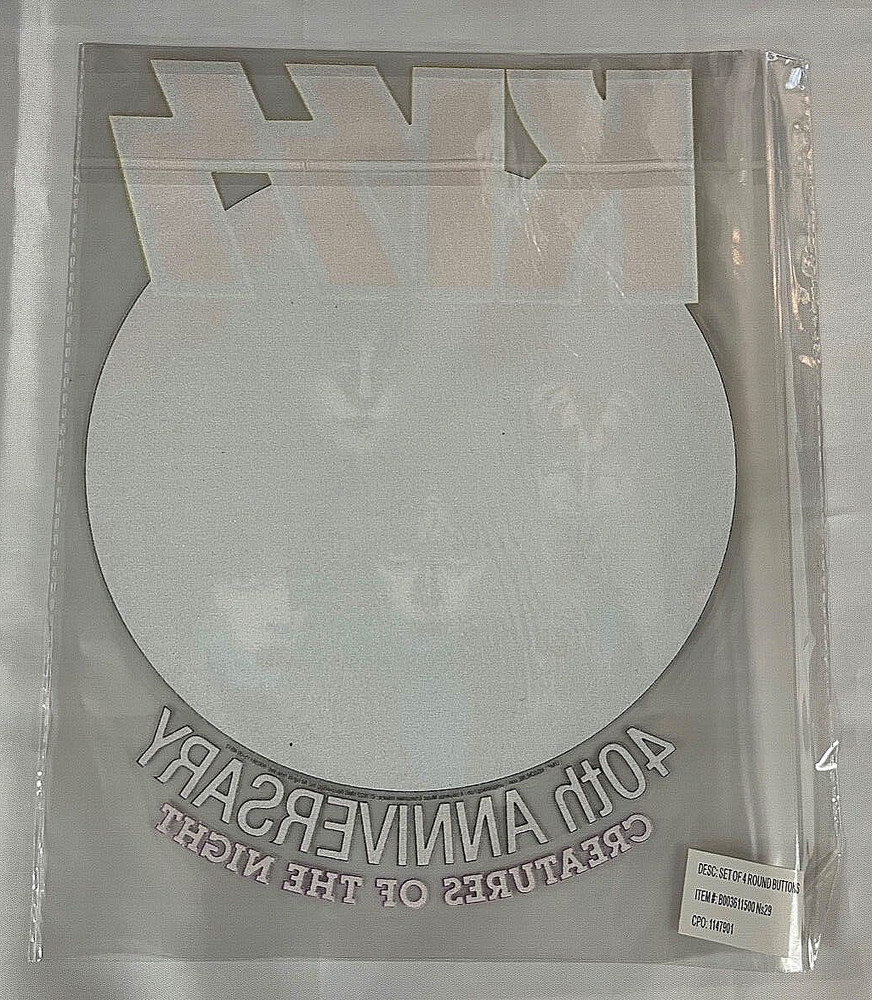 KISS Creatures Of The Night 40th Anniversary T-Shirt Iron-On Transfer Sheet Rare