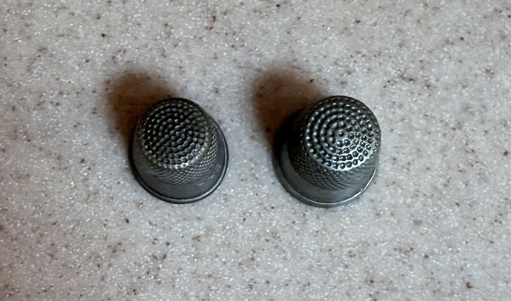 Vintage metal thimbles