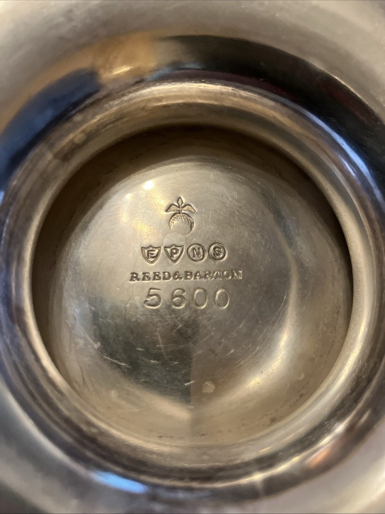 Gorham Decorative Basket w/ Handle Silver Plate #5600, 8”x6.5”x4.5”