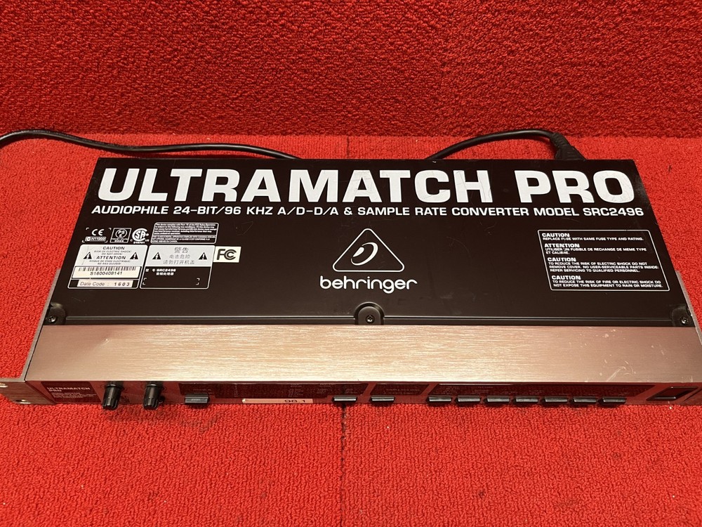 Used Behringer Ultramatch Pro SRC2496 AD/DA Sample Rate Converter Good Condition