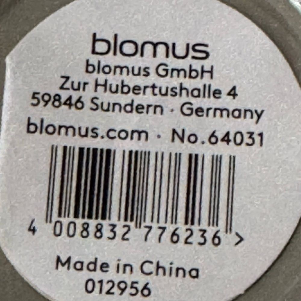 Blomus Elegant Gray Ceramic Bowl with Lid