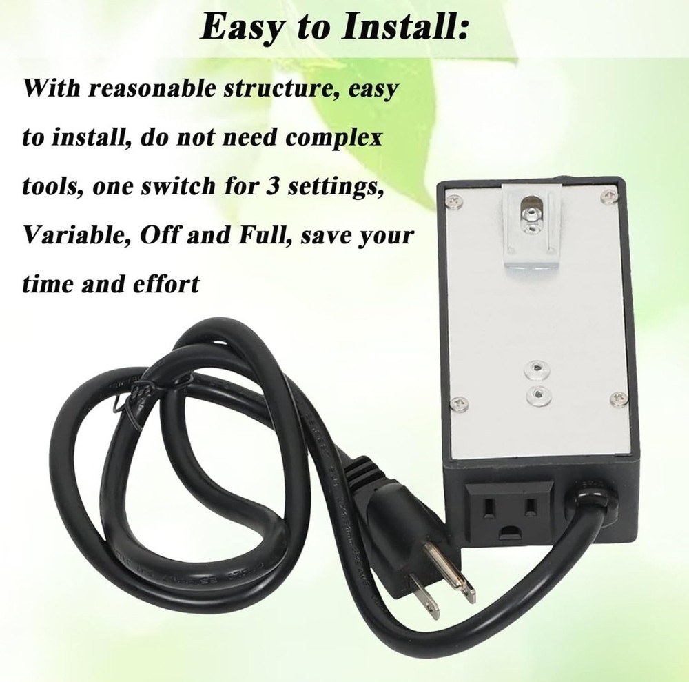 AC 120V Replacement for Router Fan Variable Speed Controller Electric Mo. Rheost