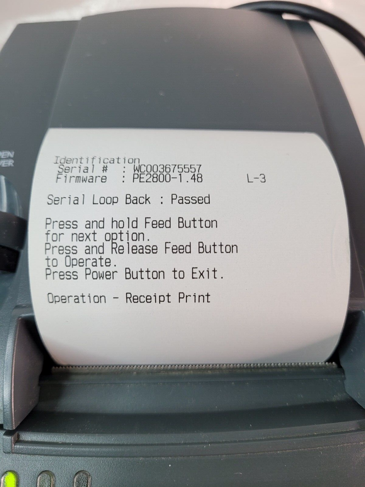 TransACT Ithaca 280S-9-DG Serial Receipt Printer 280-SL Tested Working