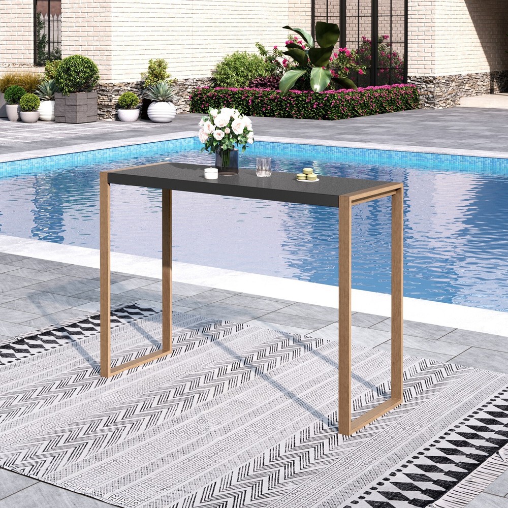 40'' Patio Bar Table Outdoor Bar Height Table Counter Height Table Rectangular