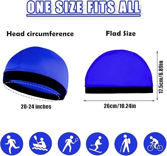 4 Pack Wave Cap Stocking Stretch Compression Long Lasting Skull Headwear