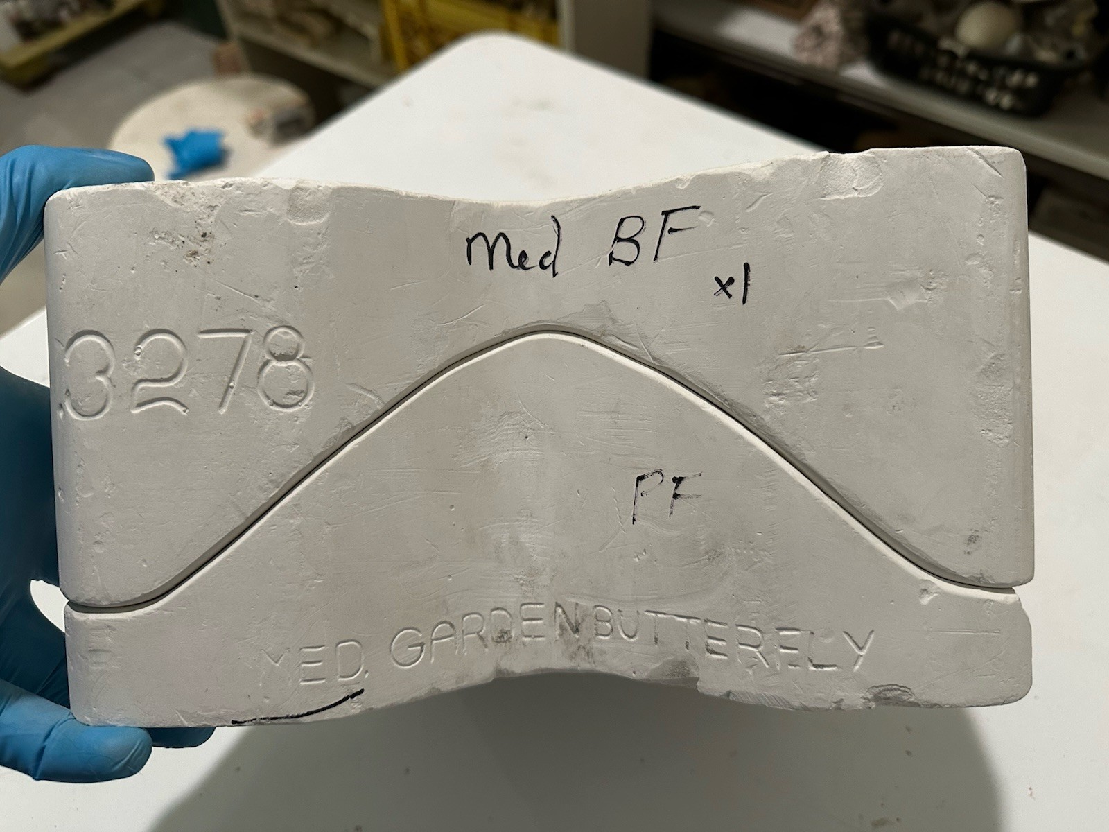 Vintage Gare Inc 1997 Medium Garden Butterfly 3278 Ceramic Slip Mold