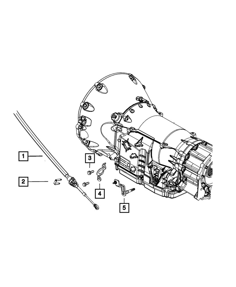 Genuine Mopar Gear Selector Cable 68110832AC