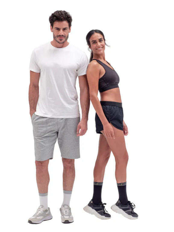 NIB $77 Solidea Active Compression Speedy Mid-Calf Tech Socks Large L White