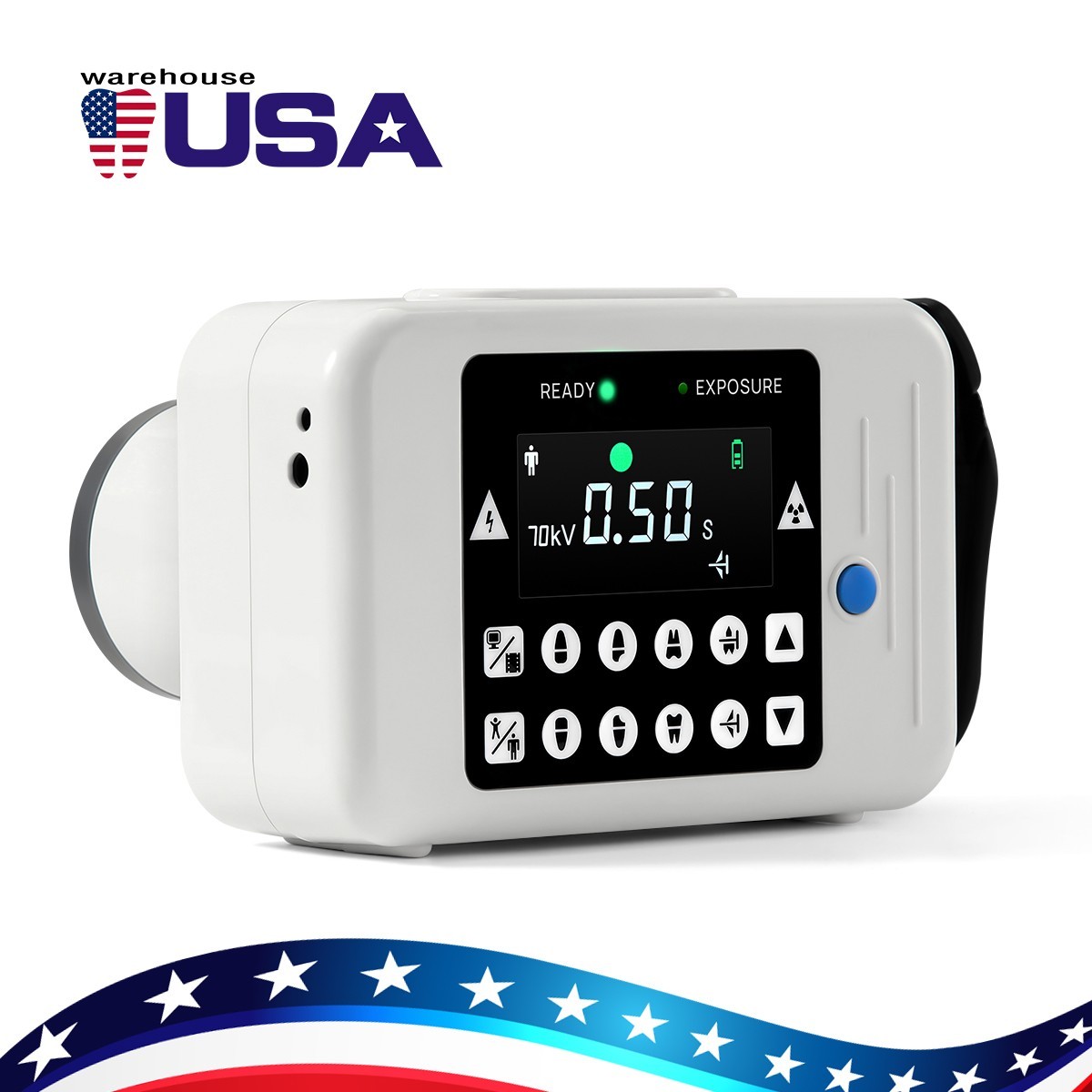 Portable Dental Mobile X Ray Machine Digital no Shield /Digital Sensor Size 1/2