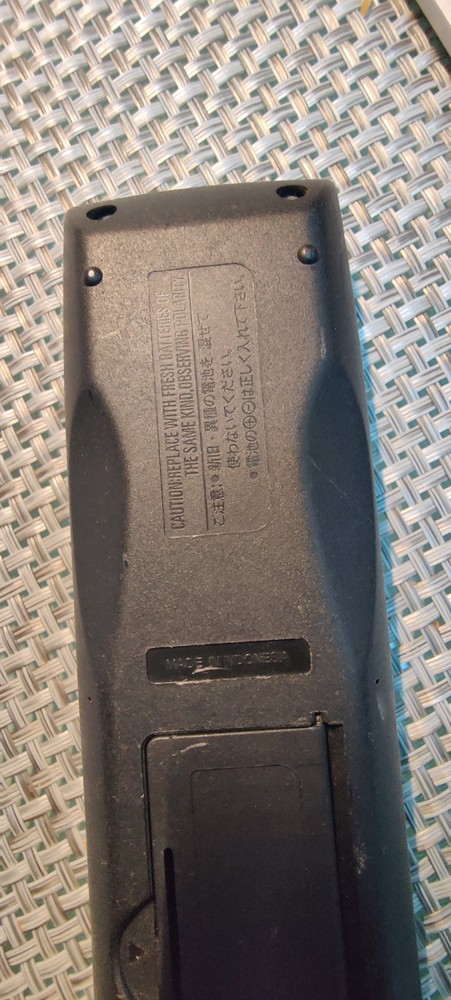 ONKYO RC-601 Remote control MD deck MD-105FX Tasted.